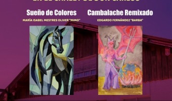 INAUGURACIN DE LA MUESTRA PAREJA DE PINCELES EN EL CHALET DE DON CARLOS